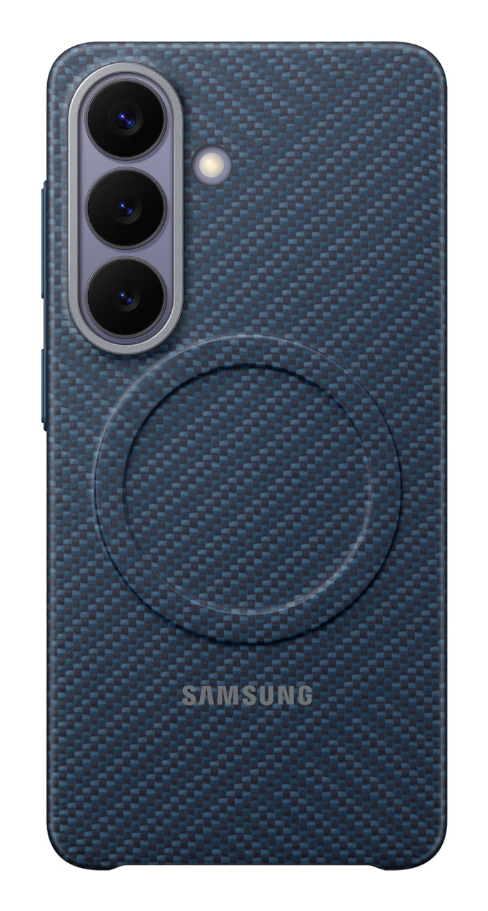 Samsung Carbon Magnet Backcover – für Samsung Galaxy S26, Karbonfaser, Blau