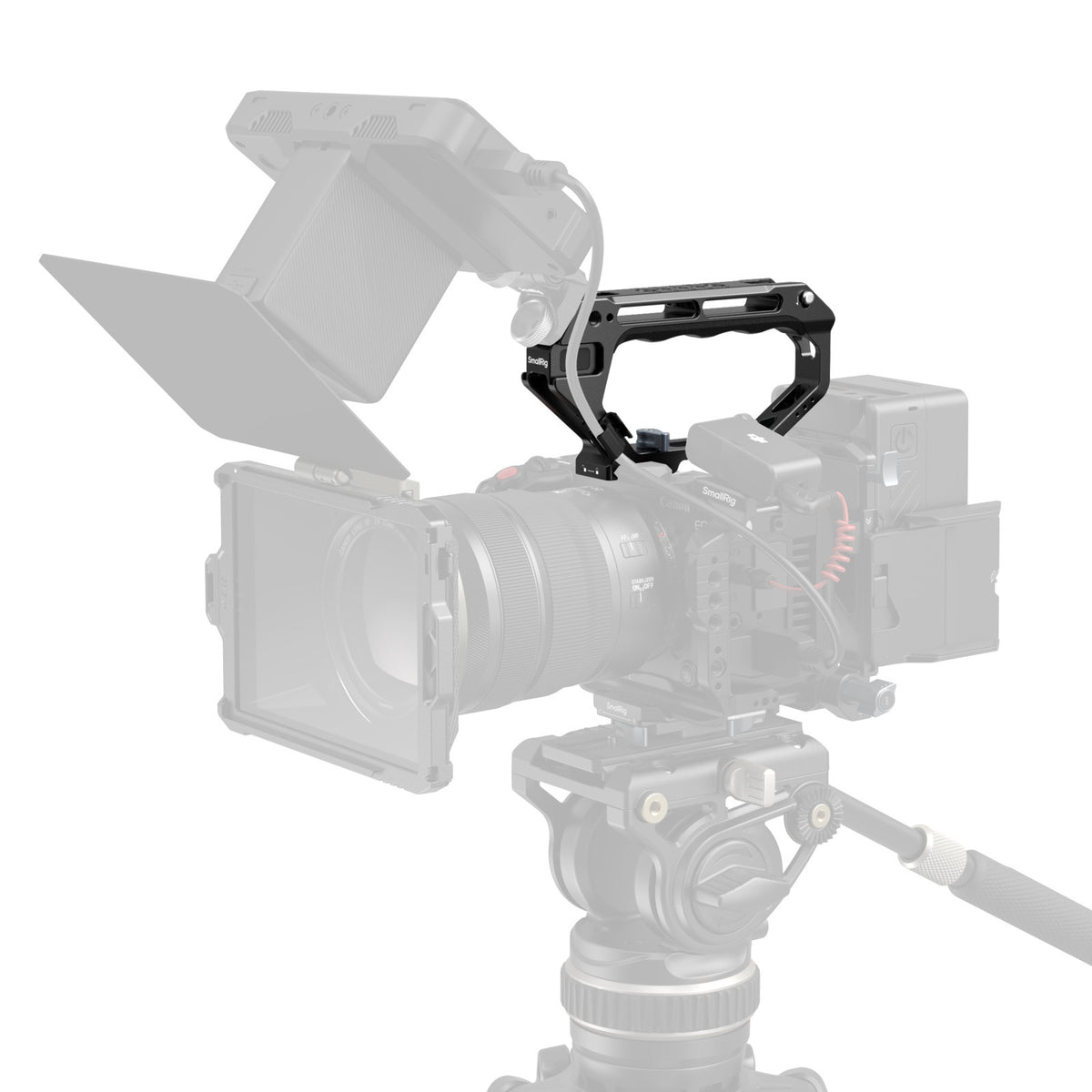 SmallRig 5661 D-Style Top Handle Griff – Aluminium, Silikon, Edelstahl – für NATO-Clamp – Schwarz