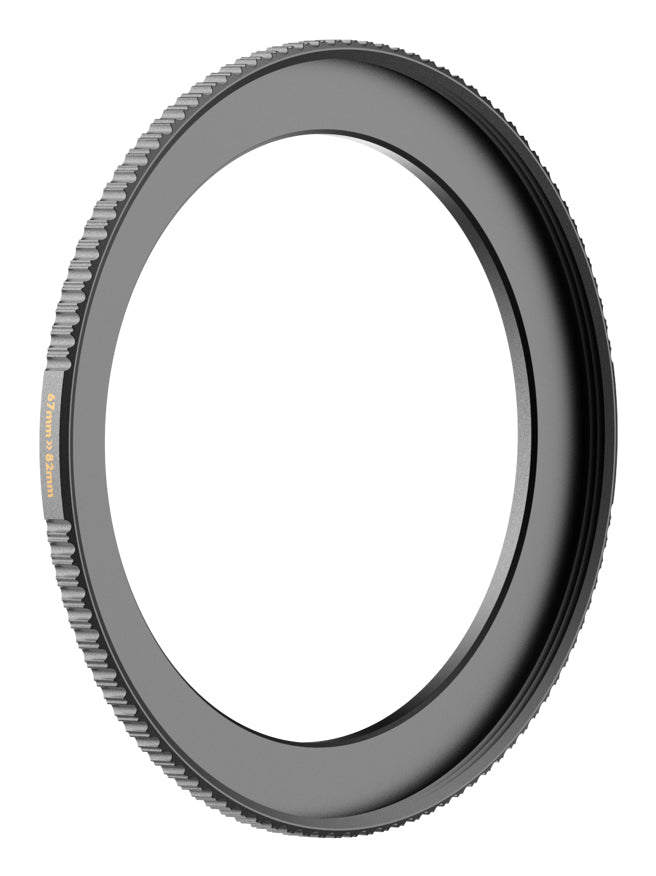 PolarPro QuartzLine Verstärkerfilterring 67→82 mm – für 67 mm Filtergewinde (auf 82 mm) – Schwarz/Silber