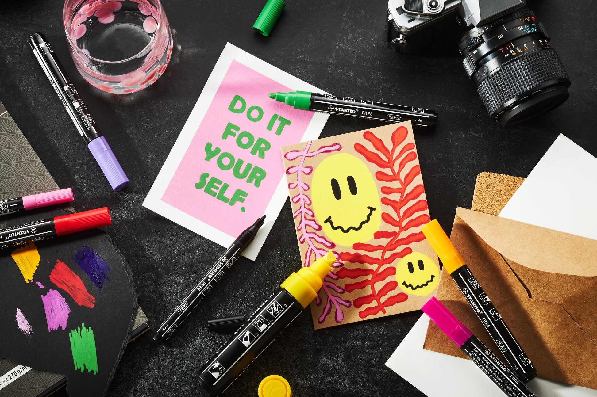 Stabilo Acrylic Marker – sortiert, 5er Set