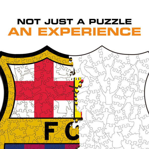 Iconic Puzzles Puzzle FC Barcelona Logo – 150 Teile – 24,5×25 cm – ab 10 J.