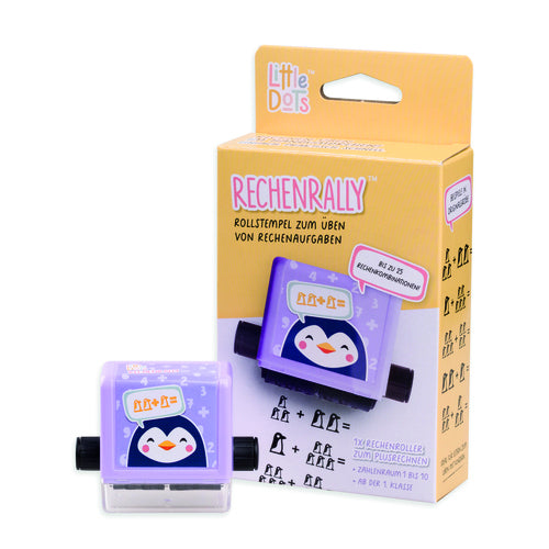 Trodat Rollstempel (Lernstempel), Motiv Pinguin, Hellviolett