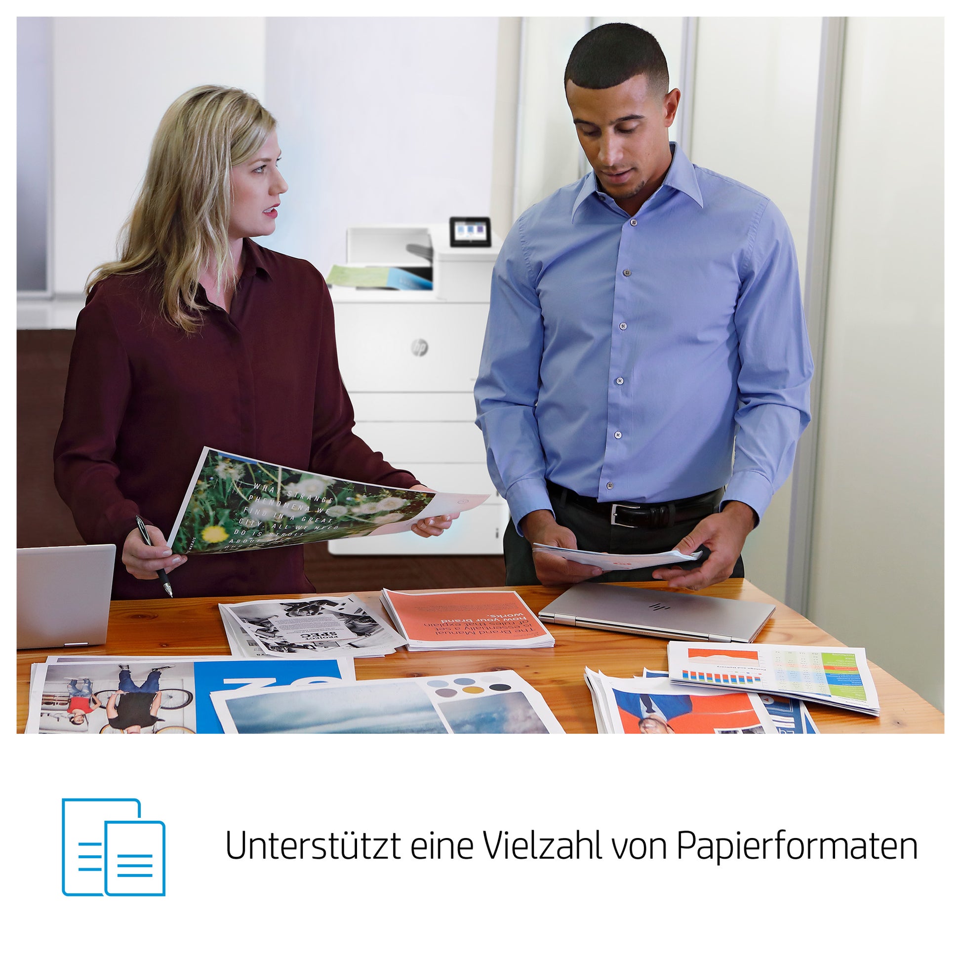 HP LaserJet Enterprise M856dn – Farbe