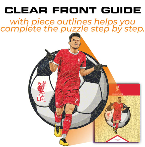 Iconic Puzzles Liverpool FC Luis Diaz – Logikspiel, 1 Spieler, ab 10 Jahren, mehrsprachig