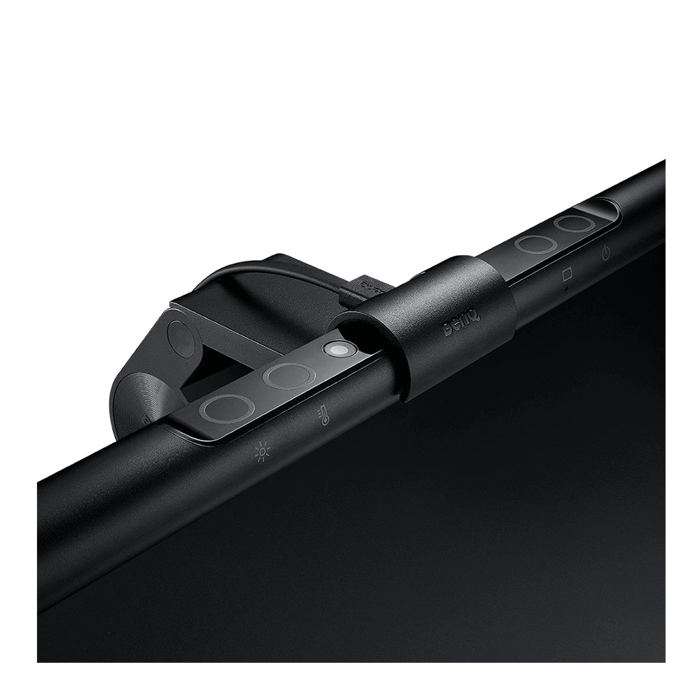 BenQ Monitor-Lichtleiste ScreenBar – 930 lm, Farbtemperatur einstellbar, dimmbar, USB – Schwarz