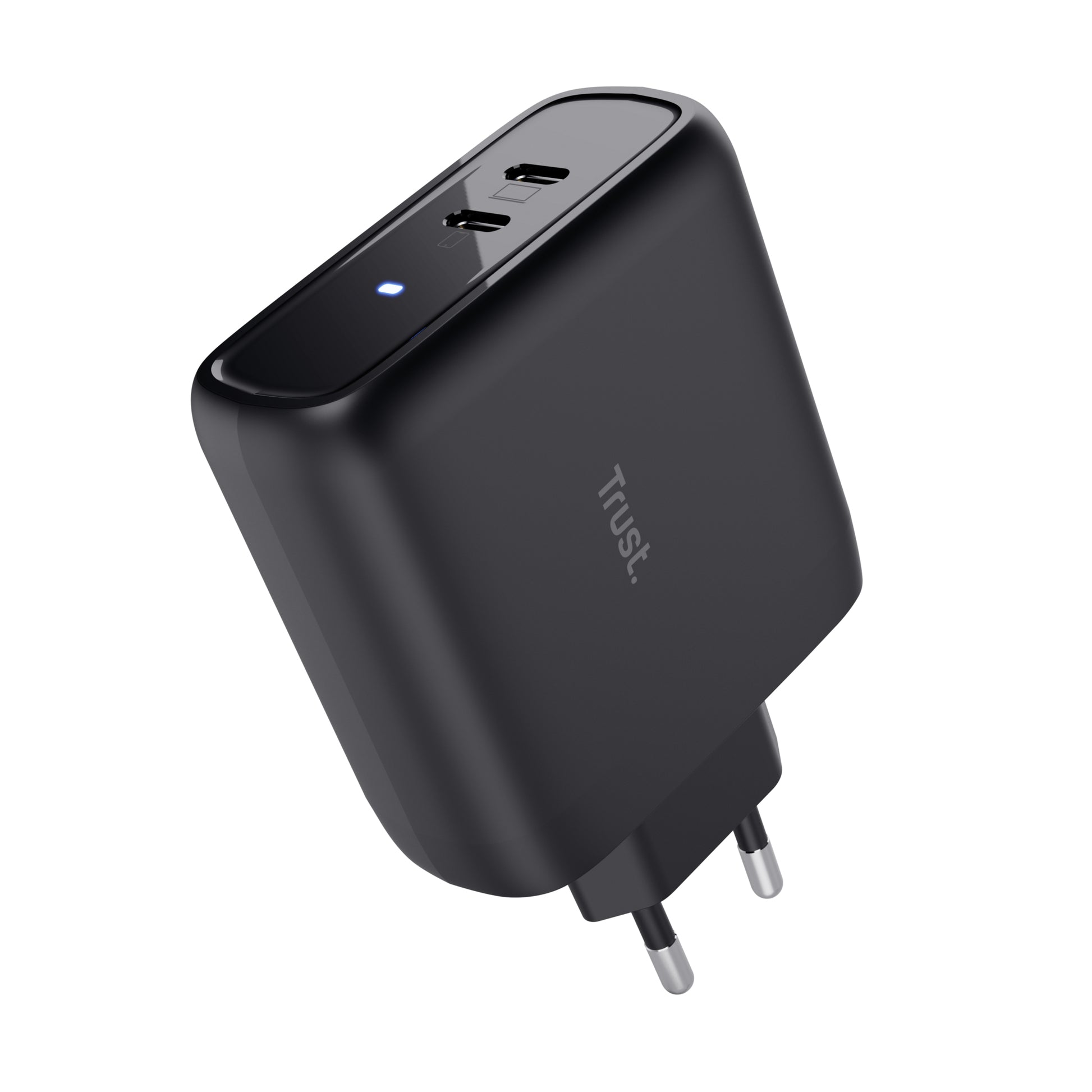 Trust Maxo Ladegerät (EU) – 65 W, 2× USB-C, PD, PPS – für USB-C-Geräte