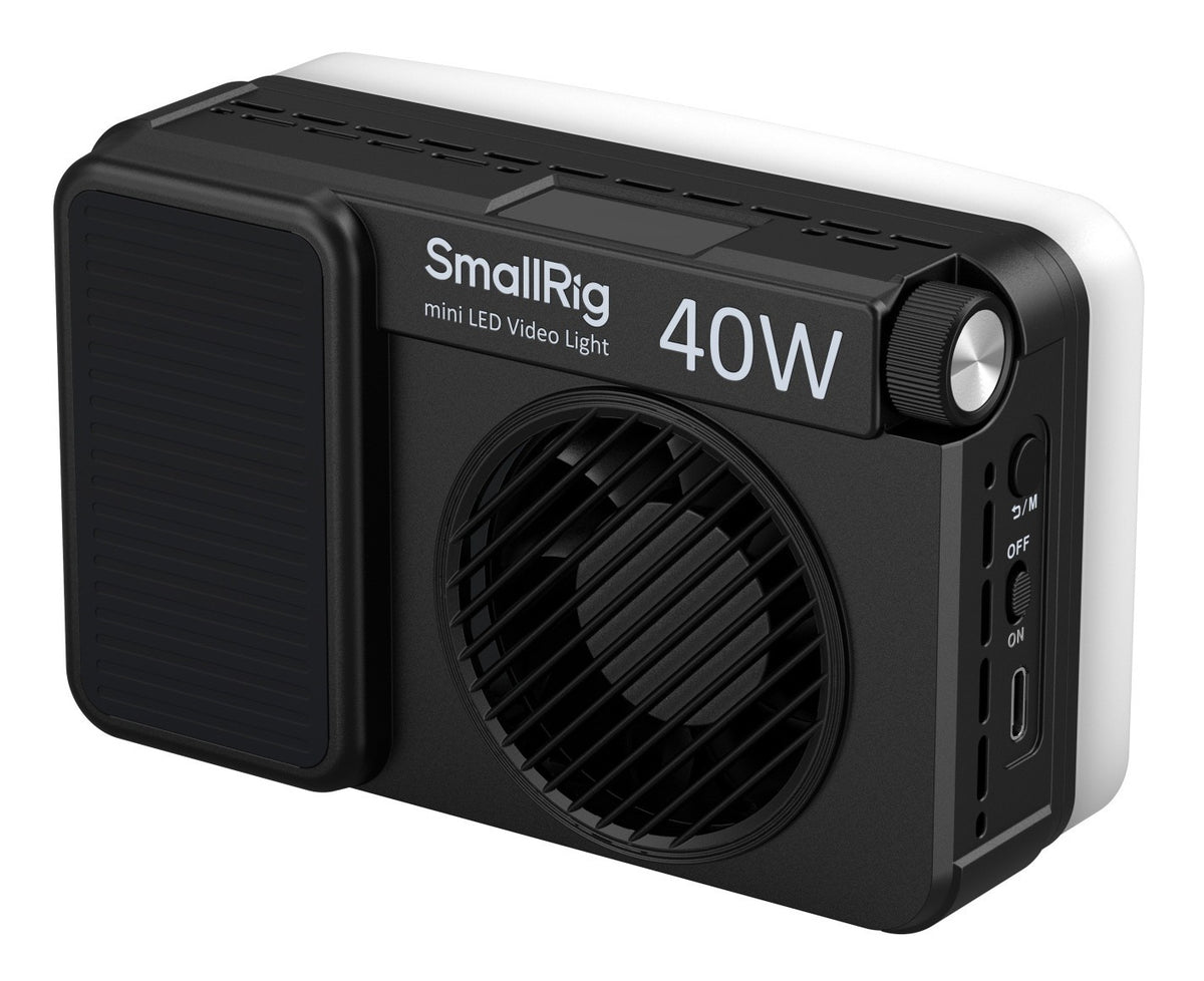 SmallRig RM 40C Streaming Licht – 40 W, 4760 lx, 2700–9999 K, dimmbar, 35,04 Wh Akku – Schwarz