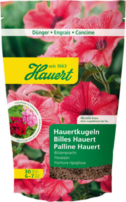 Hauert Mineraldünger, Blütenpracht, Granulat – für Zierpflanzen – 30 Stück