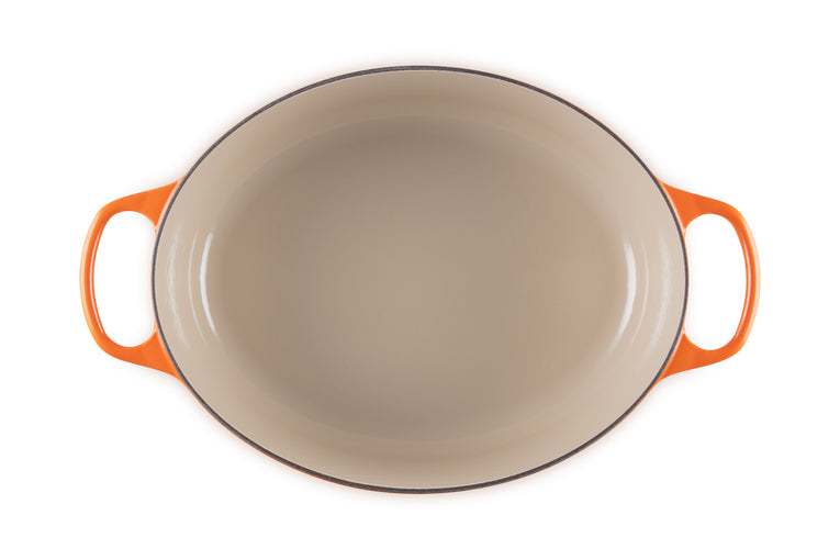 Le Creuset Kochtopf Signature – 8,9 l, Gusseisen, Emaille, für Induktion, Gas, Glaskeramik u. a., Orange