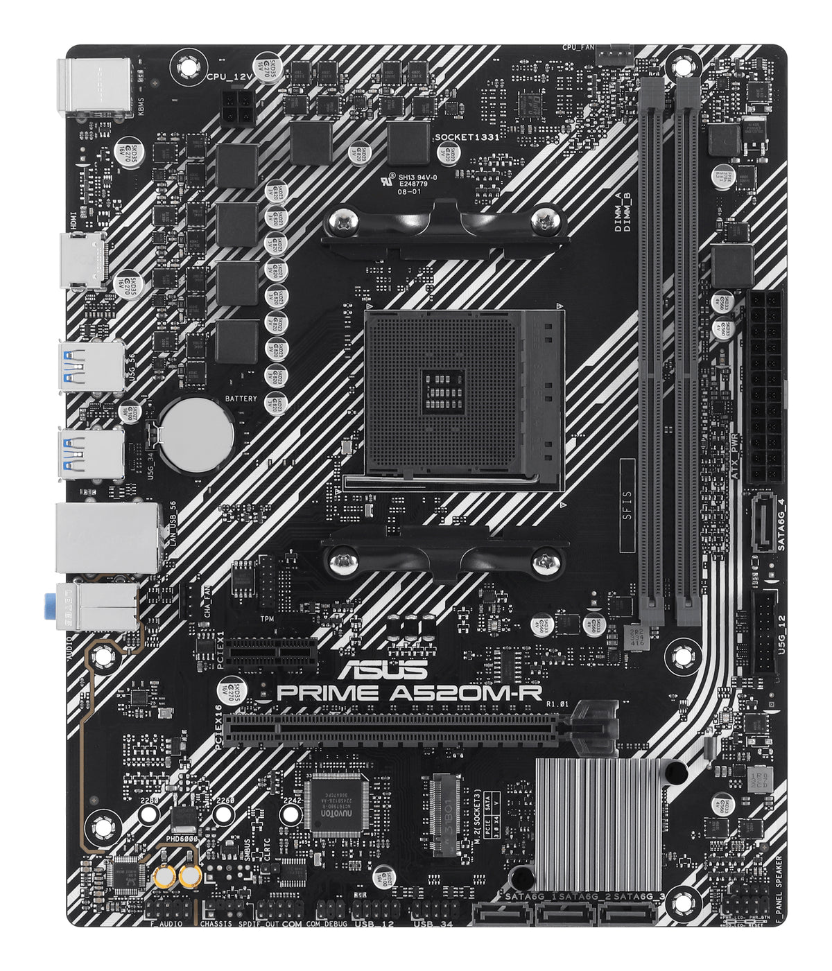 ASUS PRIME A520M-R – Mainboard – AM4, AMD A520, mATX, DDR5
