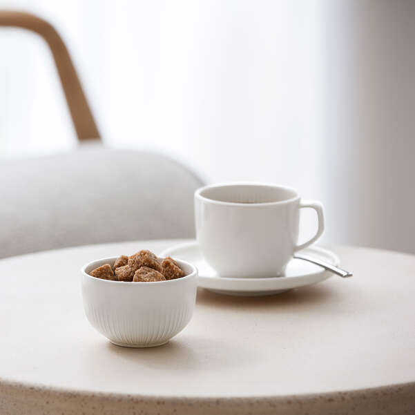 Villeroy & Boch Afina Tasse – 0,15 l, Porzellan, weiss, spülmaschinengeeignet, mikrowellengeeignet