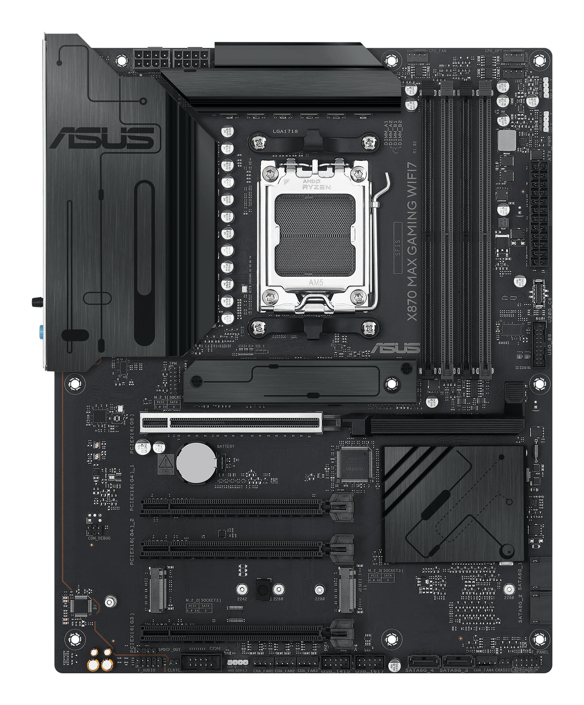 ASUS X870 Max Gaming WiFi7 – Mainboard – AM5, X870, ATX, DDR5