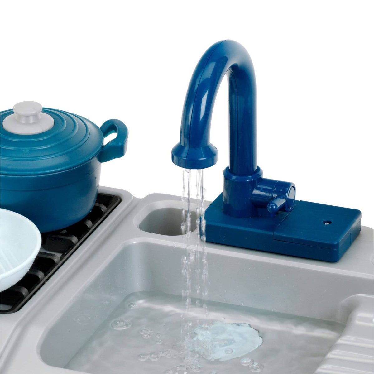 Theo Klein Spüle (Spielzeug) – Miele – 42 × 26 × 26 cm – 1 Stück – ab 3 J. – Kunststoff – blau/grau