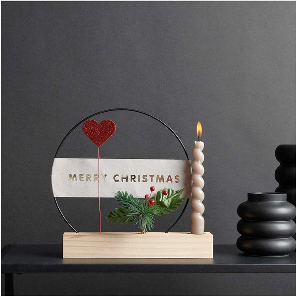 Rico Design Holzständer – Kiefer, beige – 26 × 5 × 4 cm