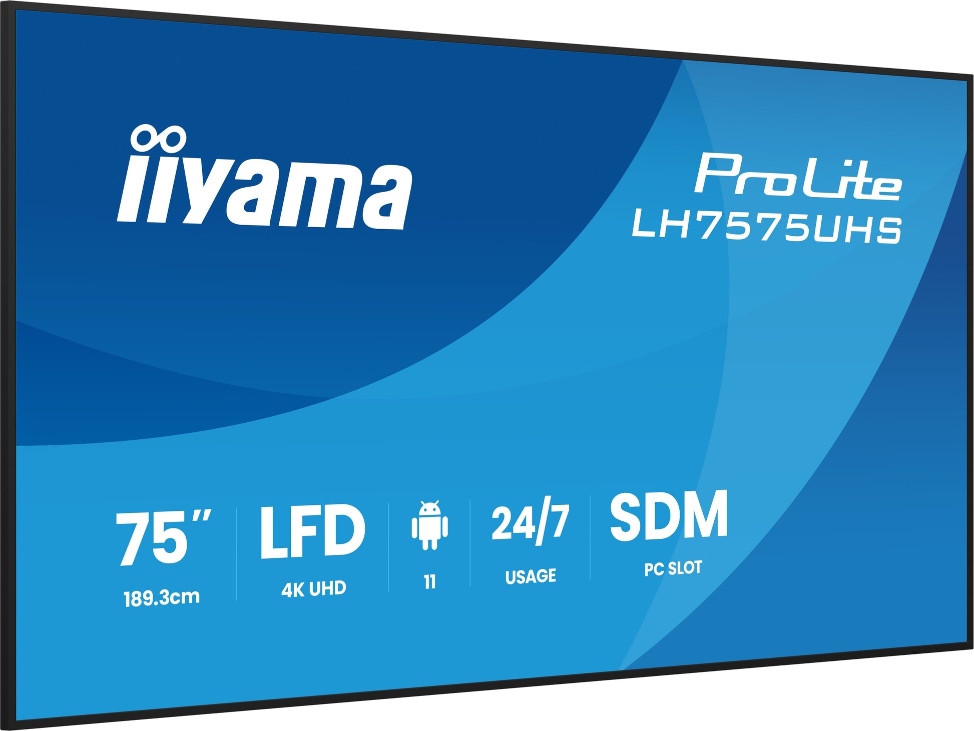 iiyama ProLite LH7575UHS-B2AG – Signage-Display, 75", Ultra HD 4K, 500 cd/m²