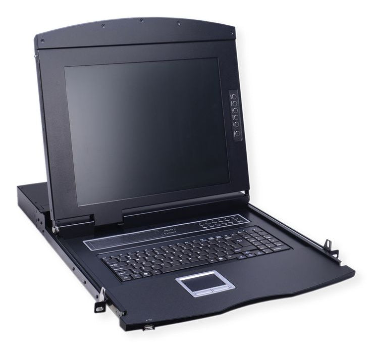 VALUE 26.99.0120 – 17" Rack-LCD-Konsole – 1280 × 1024, VGA, USB 2.0, UK-Layout – 1U