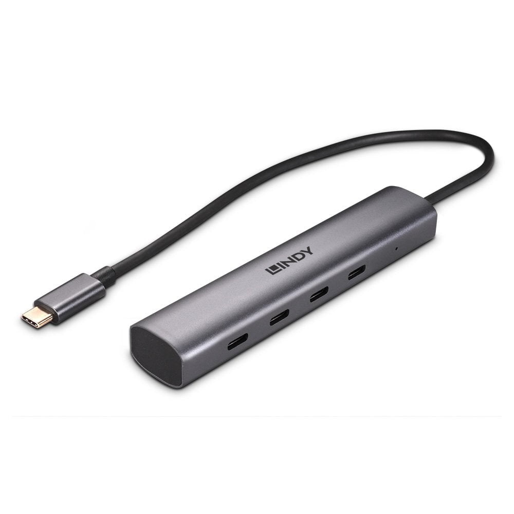 Lindy 43384 USB-Hub – USB-C, 4× USB