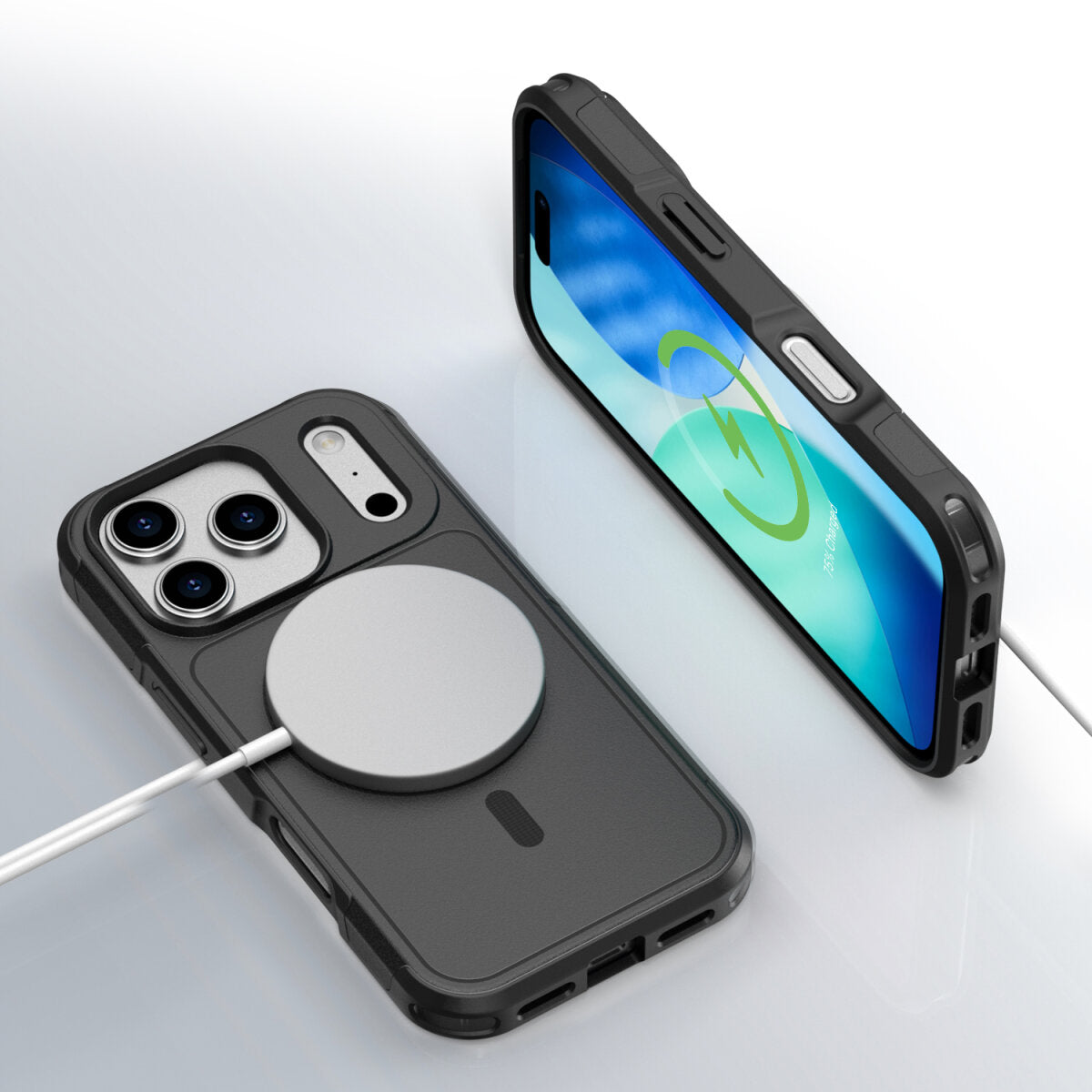 4smarts Backcover Defend – für Apple iPhone 17 Pro – schwarz – TPU/PC – MagSafe-kompatibel