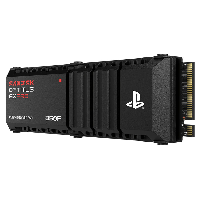 SanDisk Optimus GX Pro 850P – M.2 2280 NVMe PCIe 4.0 – 8 TB, 7'200/6'600 MB/s – für PlayStation 5/PS5 Pro