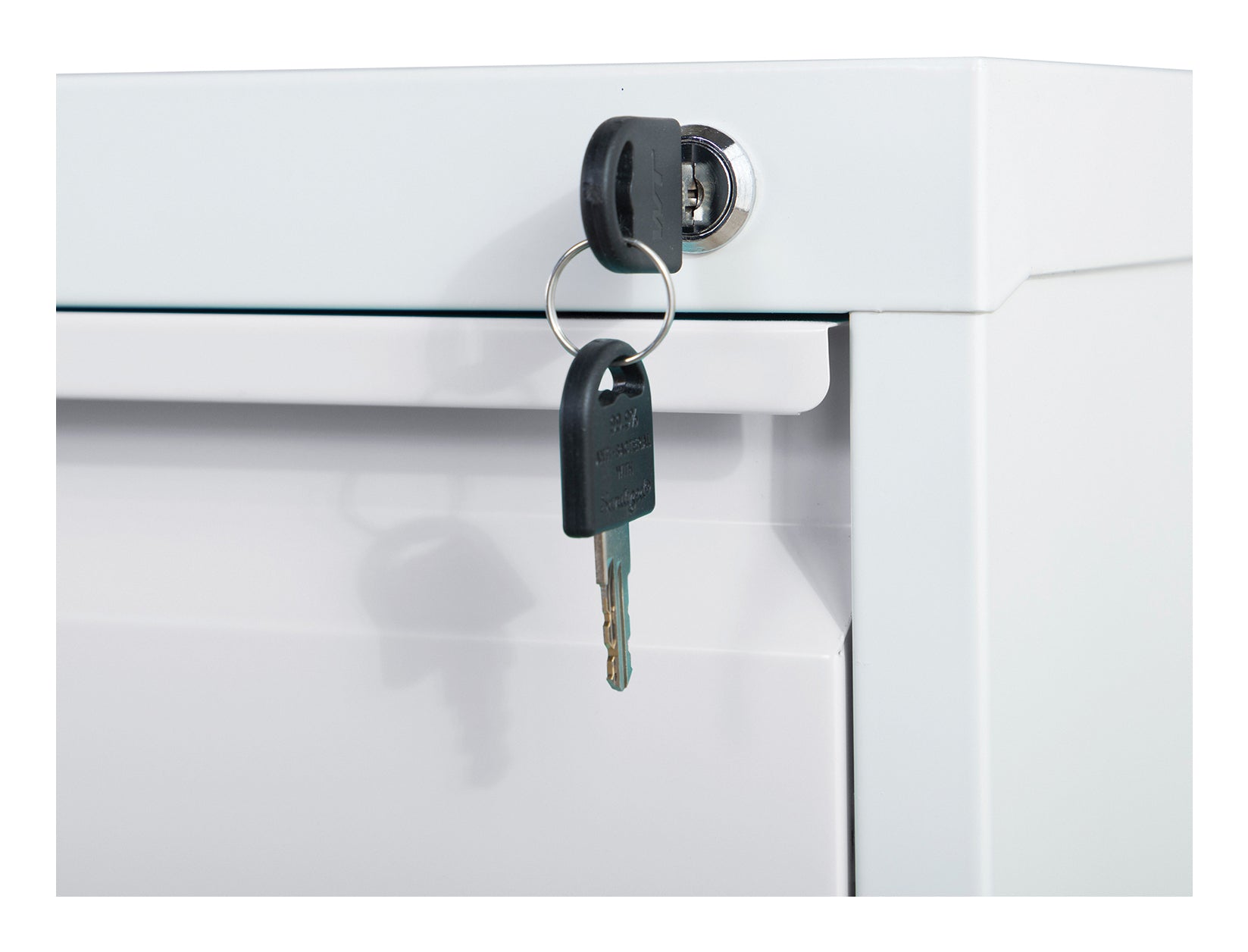 Phoenix Safe Co. FC1004GGK – Aktenschrank, 4 Schubladen, abschliessbar, Stahl, 450 × 620 × 1330 mm, Grau