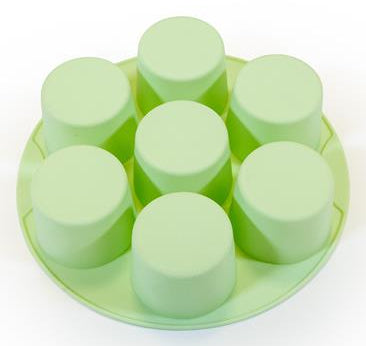 Muitomas Silikon-Muffinform für Heissluftfritteusen – 17,5 × 17,5 × 4 cm, Grün