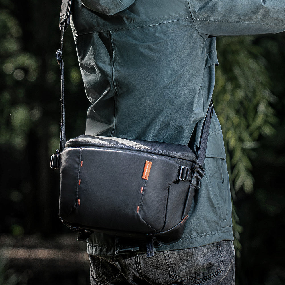 PGYTECH OneMo Sling 7L Tragetasche – 7 l, 2 Objektive – für DSLR, spiegellose, DJI Mavic – Schwarz