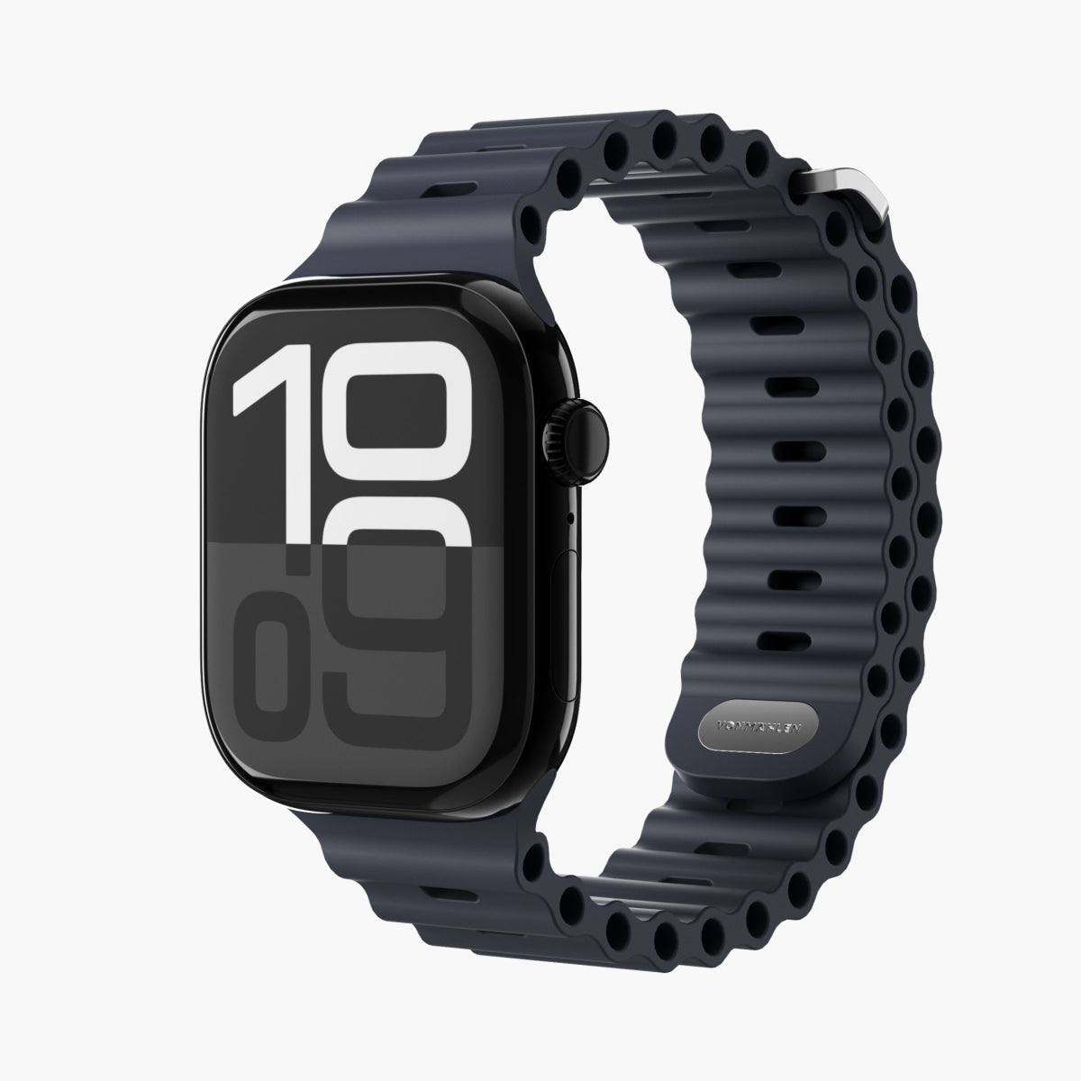 Vonmählen Wave Band 2 – Sportarmband, Navy, für Apple Watch 44–49 mm