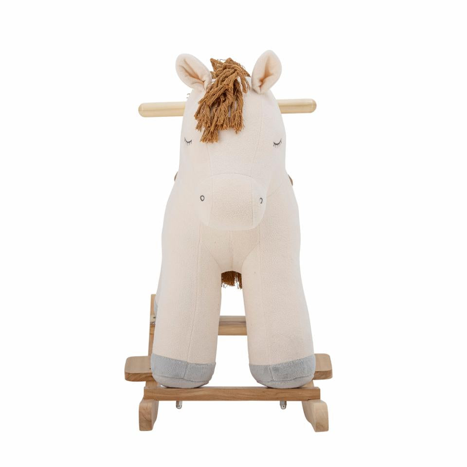 Bloomingville Plüschtier Pferd Merlen – 56 cm – weiss – ab 1 Jahr