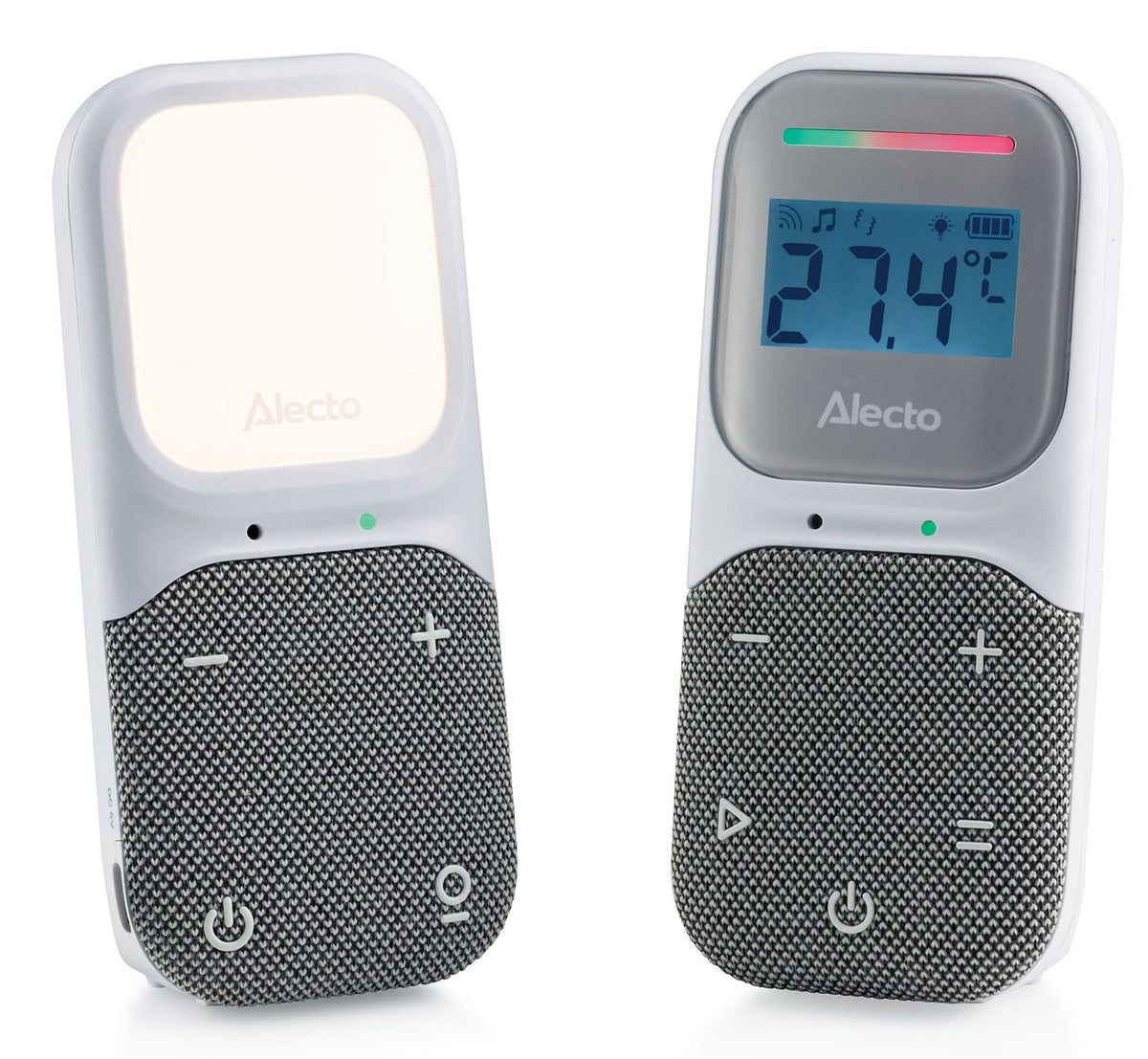 Alecto DBX140 Babyphone DECT – Temperatur und Luftfeuchtigkeit – 2-Wege-Audio – 300 m Reichweite – 16 h Akku