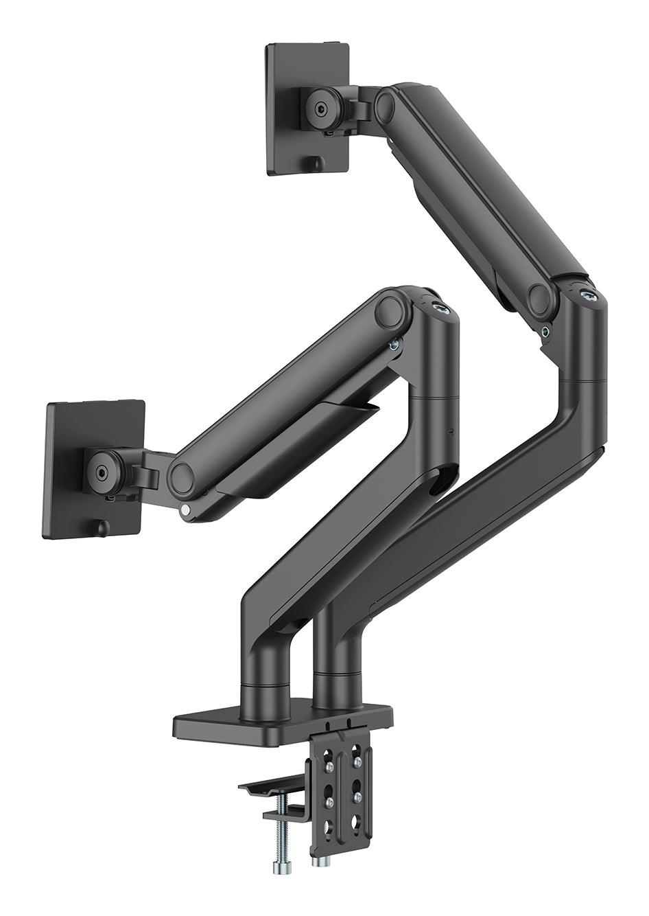 Digitus Monitorarm Tischhalterung – Klemme/Durchführung – 2 Monitore – bis 45" – VESA 75×75/100×100 mm