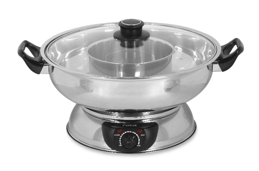 Rotel Mongolentopf – Edelstahl, 2,5 l, 6 Personen, elektrisch