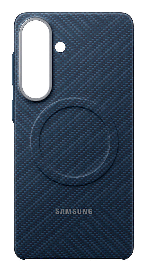 Samsung M2 Carbon Backcover – für Samsung Galaxy S26+, kabelloses Laden, dunkelblau, Karbonfaser