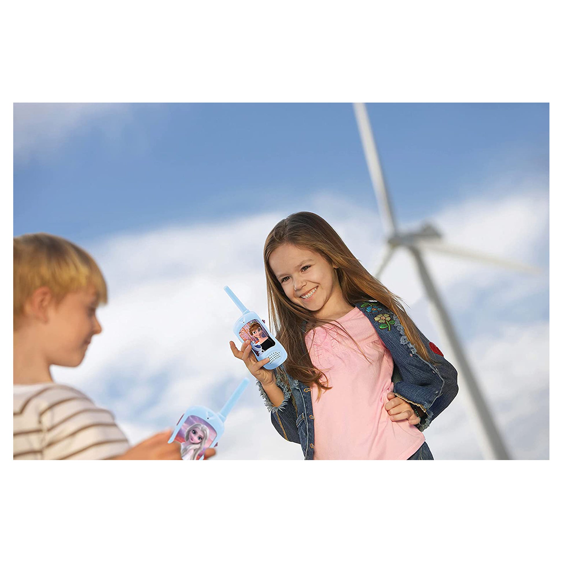 Lexibook Walkie-Talkie RPTW12FZ – Disney Frozen – ca. 12 cm – ab 5 J. – blau/violett
