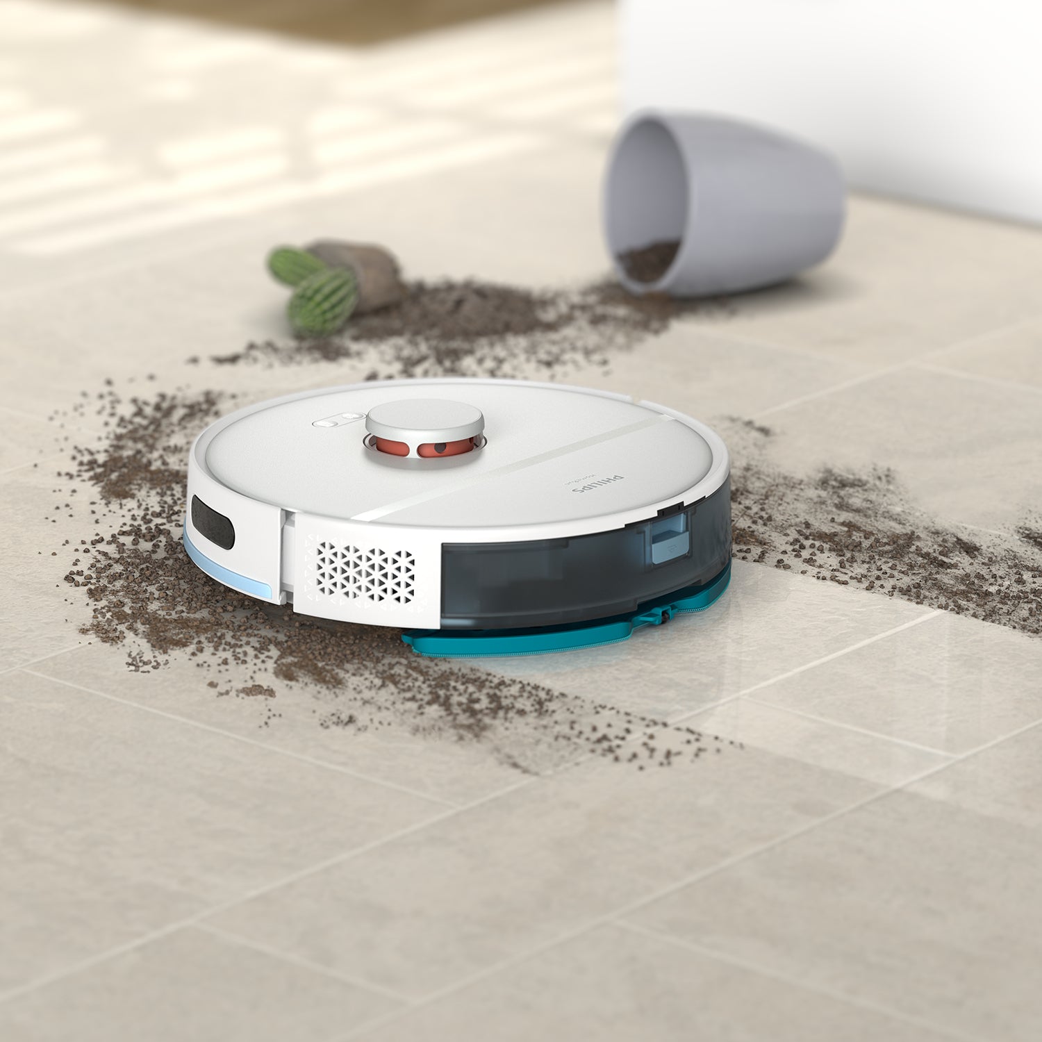 Philips Roboterstaubsauger HomeRun XU2000/20 – 0,4 l, Akkubetrieb, 66 dB(A), 14,4 V