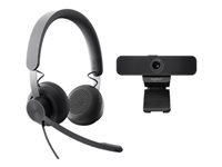 Logitech Kabelgebundenes persönliches VC UC Kit – BYOD-Kit – USB-A, Graphit, für UC