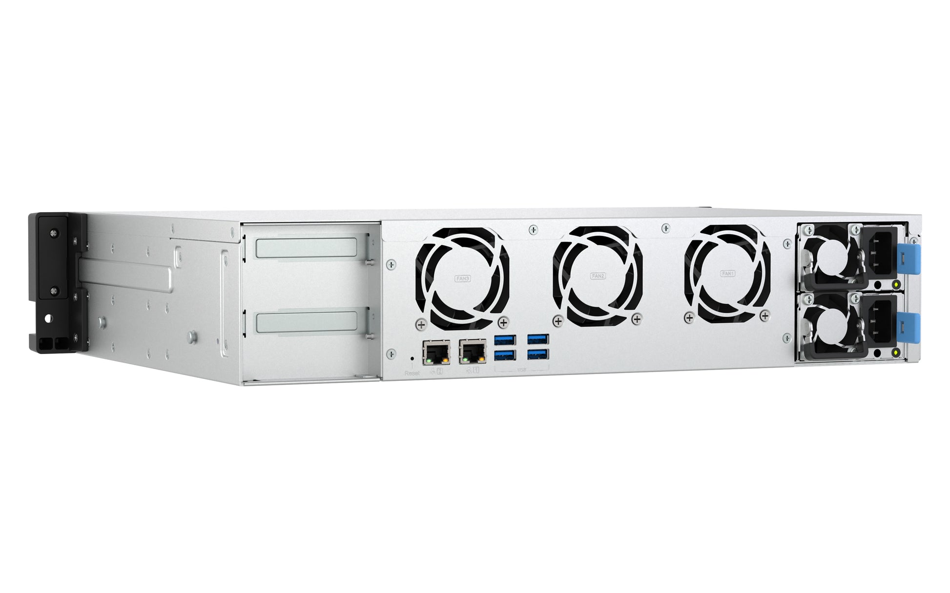 QNAP 8-Bay kurztiefe Rackmount Speichergerät – 2 × 2,5 GbE, 4 × USB 3.2 Gen 1, Intel Atom C5125, 8 GB RAM