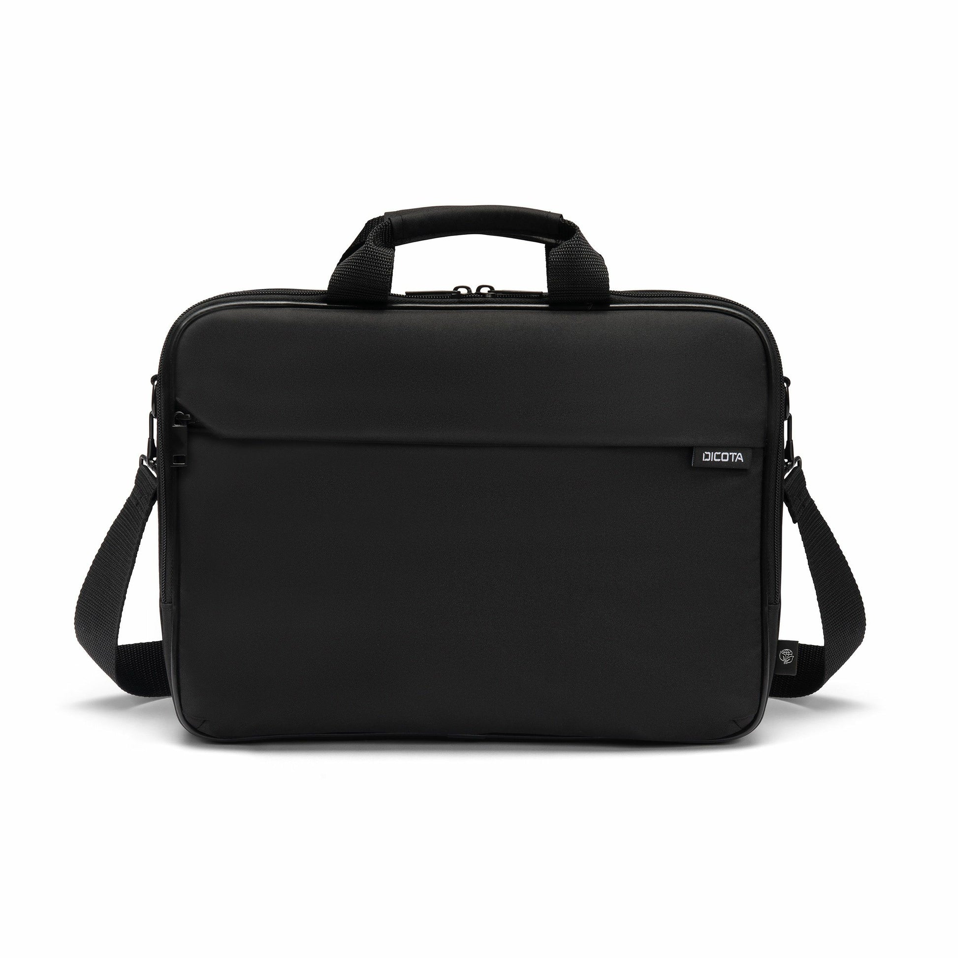 DICOTA Top Traveller ONE Notebook-Tasche bis 16" – Abnehmbarer Schultergurt, Aus Recyceltem PET – Schwarz