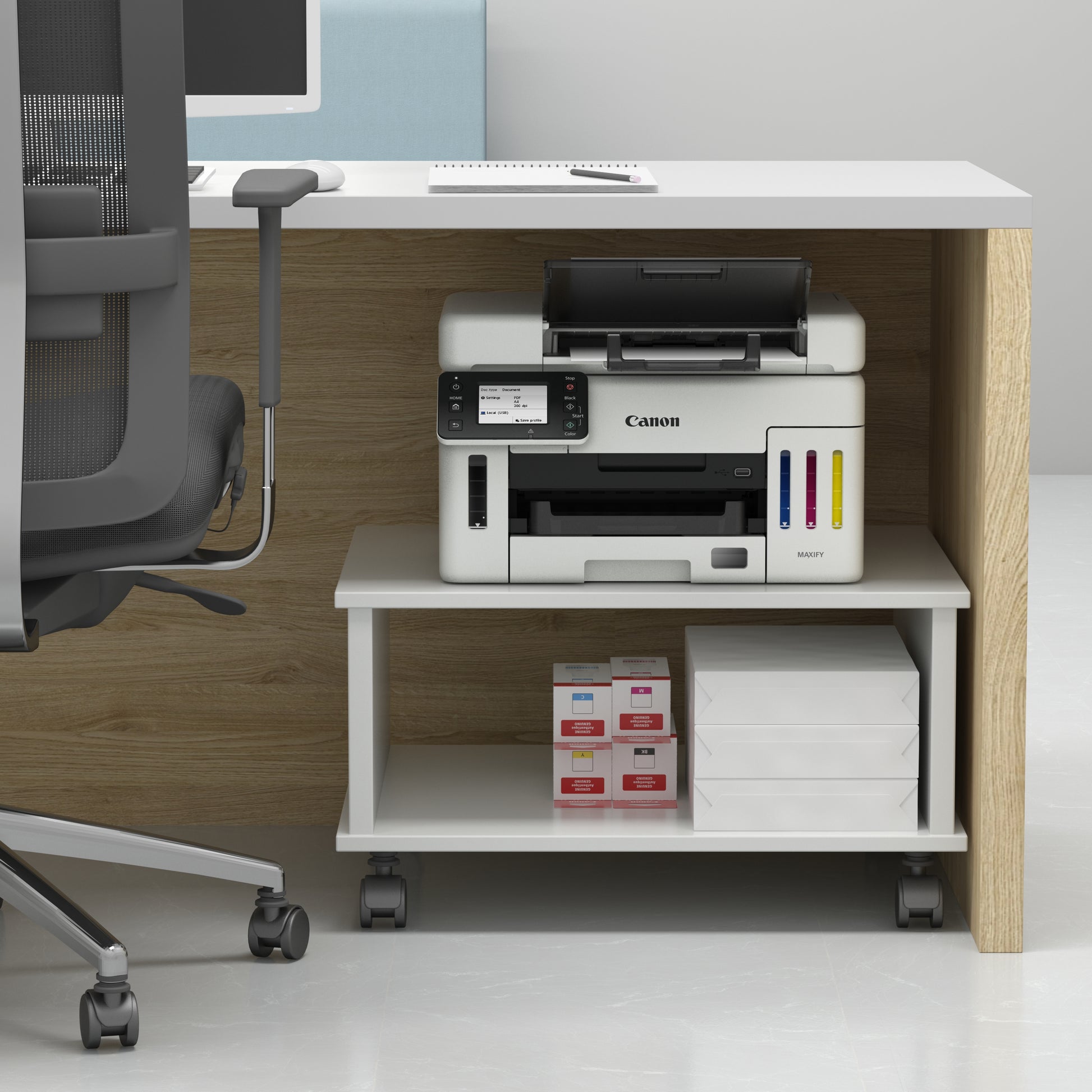 Canon MAXIFY GX6550 – Farbtintenstrahl-Multifunktionsdrucker, A4, 3-in-1, Duplex, ADF, WLAN/LAN, AirPrint