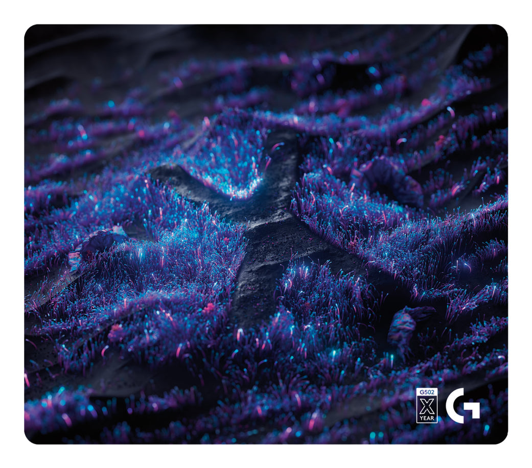 Logitech G G640 Anniversary Edition – Gaming-Mauspad – 460 × 400 mm, Textil, Schwarz, Blau