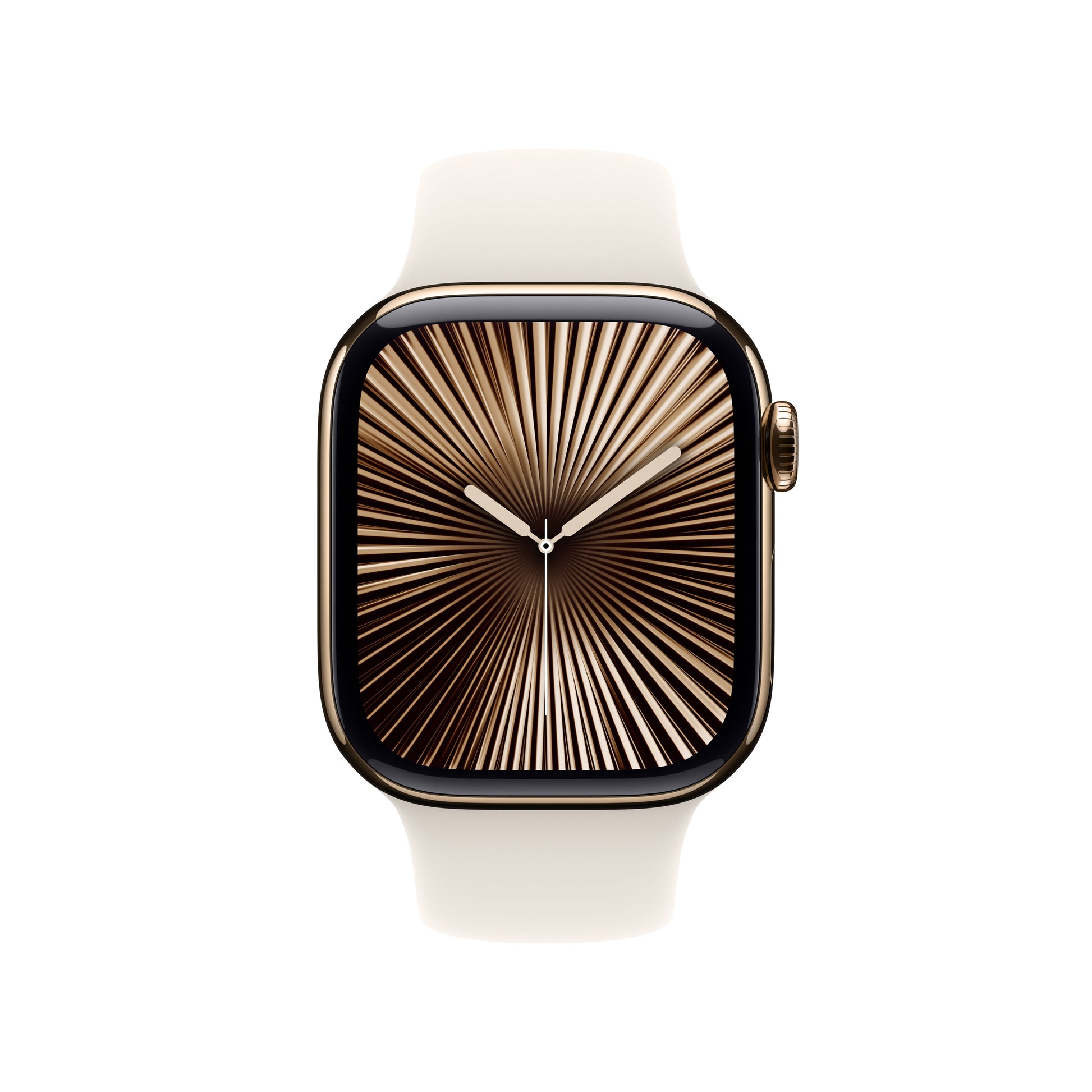 Apple Watch S10 – Smartwatch – 42 mm, LTE, OLED, 50 m, Gold Titan, Bandgrösse S/M, Sportarmband