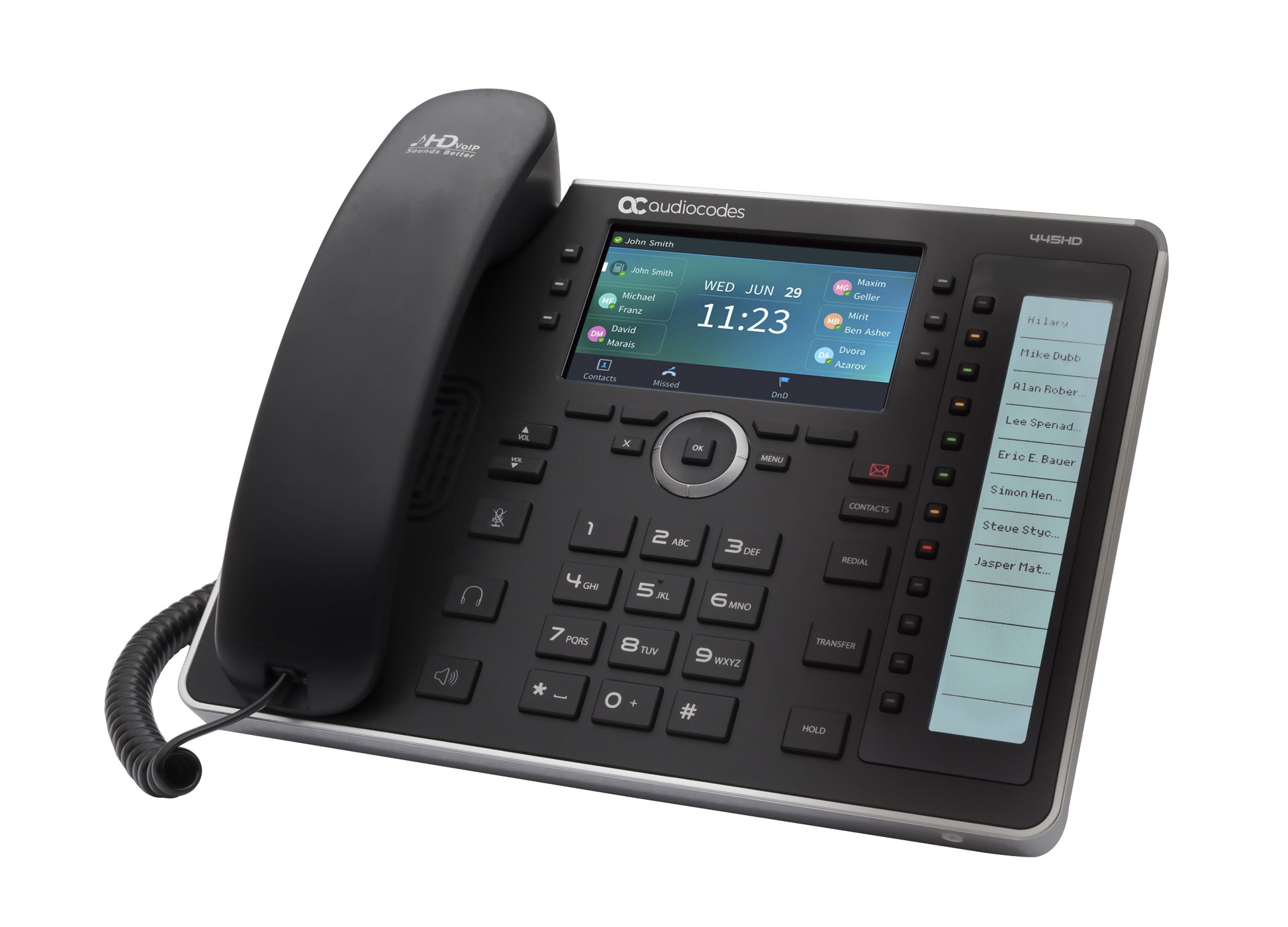AudioCodes 445HD – IP-Telefon, PoE, Gigabit-LAN, Bluetooth
