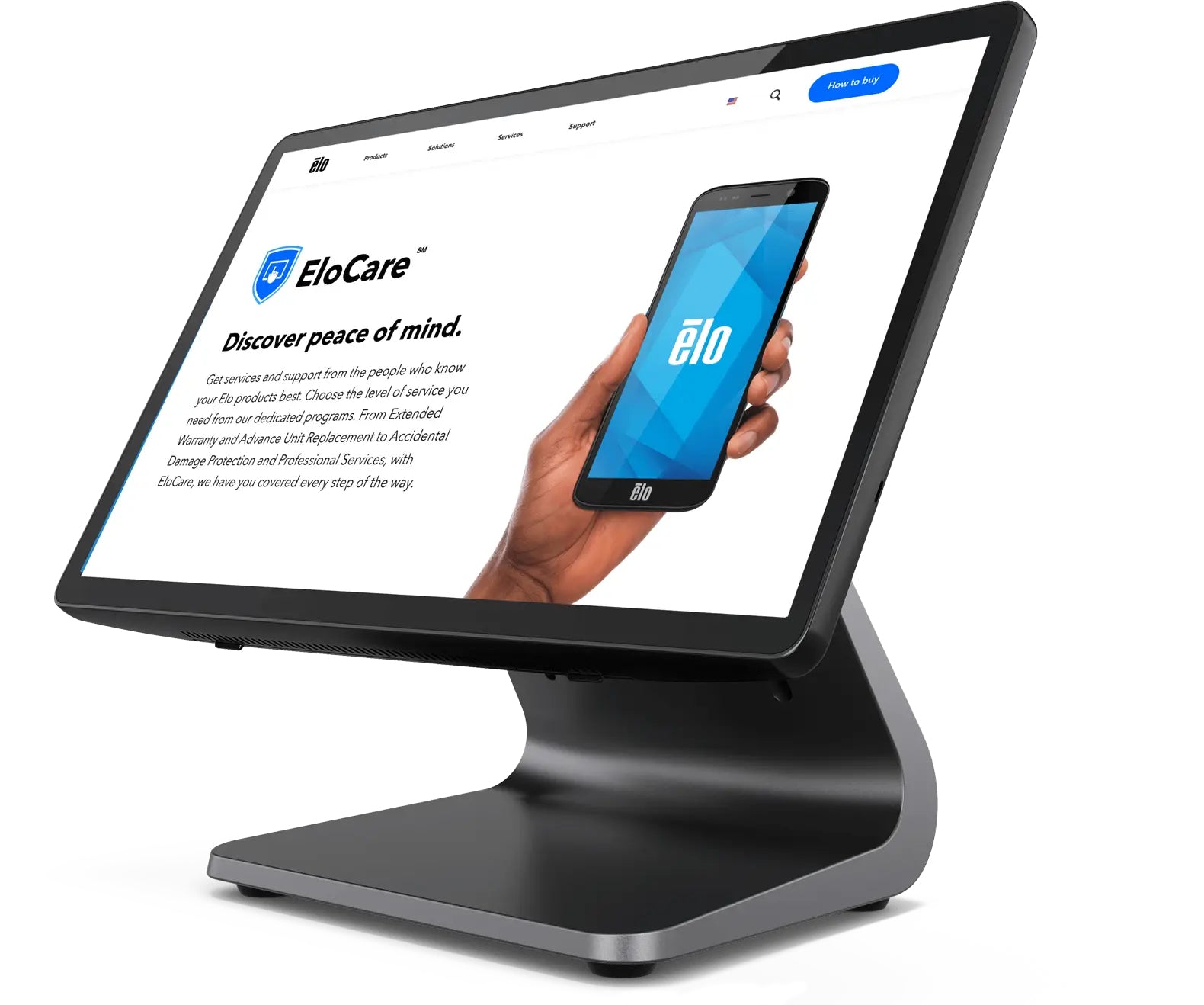 Elo Touch Solutions Elo E-Serie 3 – POS-Terminal 15,6" – Intel Prozessor N97, 8 GB/128 GB SSD, ohne OS