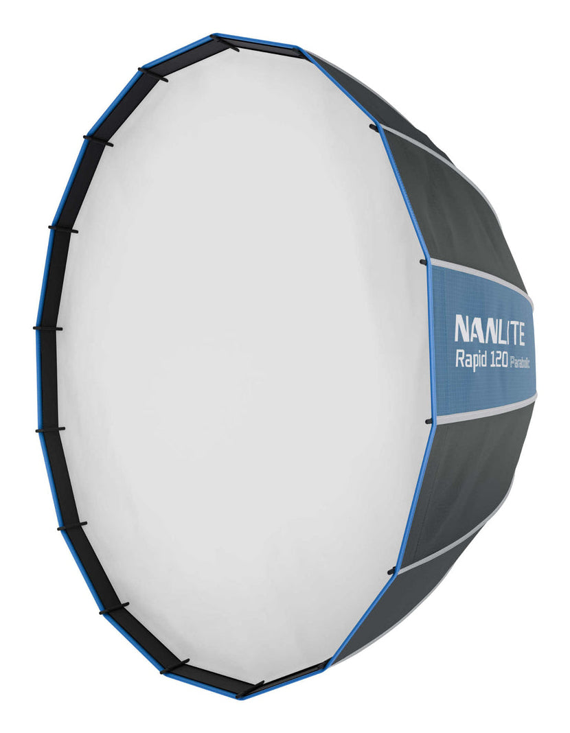 Nanlite Rapid Parabolische Softbox 120 cm – für Bowens-Mount – Schwarz