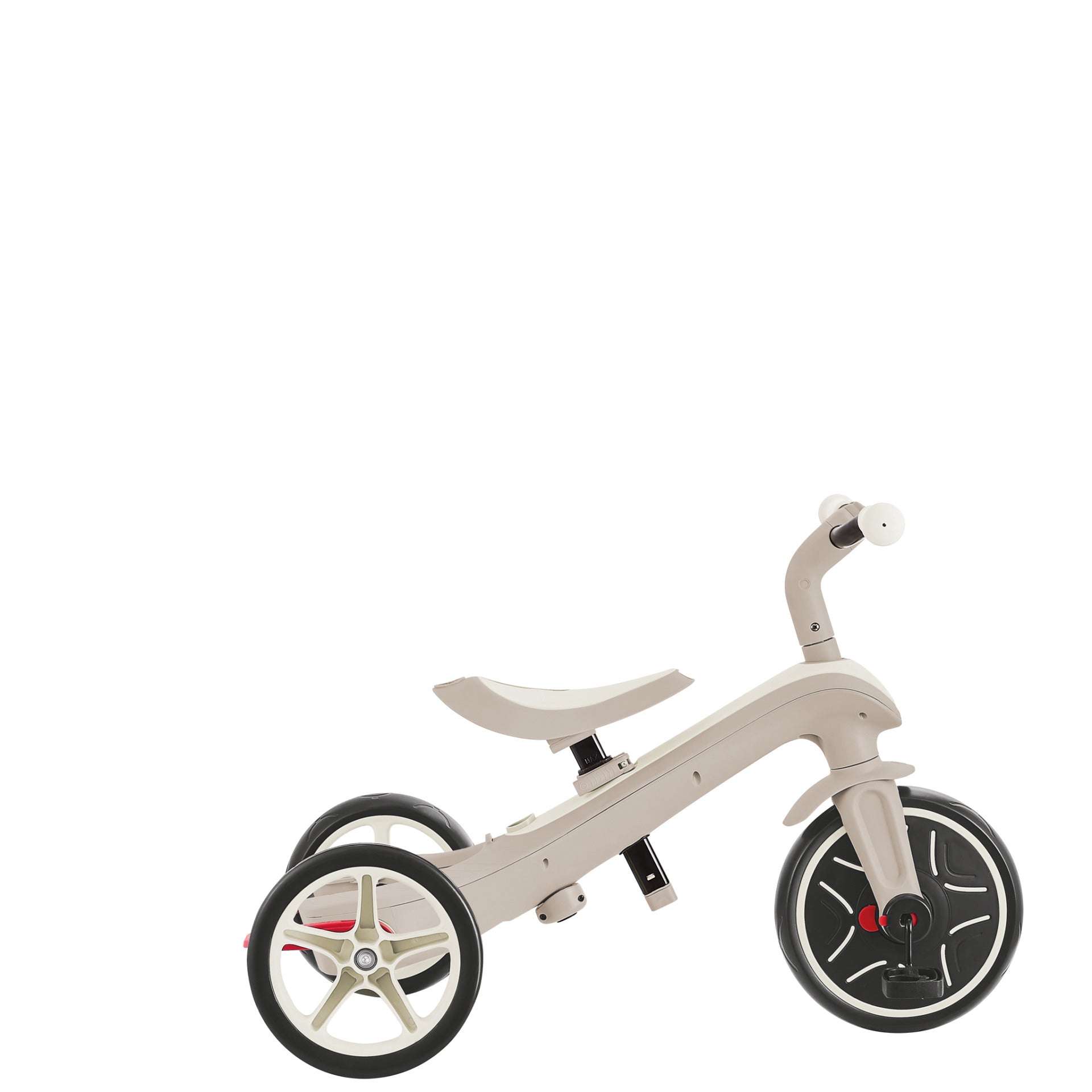 Globber Explorer 4-in-1 Ecologic Dreirad – Ø 25,4 cm – ab 10 Monaten – beige – Polycarbonat – max. 20 kg
