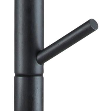 Actona Garderobenständer – Gummibaumholz – Schwarz – 1'760 mm