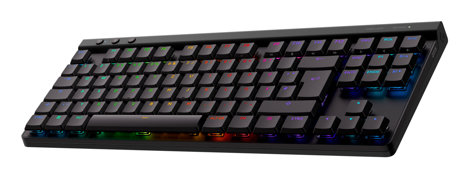 Logitech G G515 – Gaming-Tastatur TKL – mechanisch, RGB – Bluetooth & 2,4 GHz (Nano-Empfänger USB-A) – QWERTZ