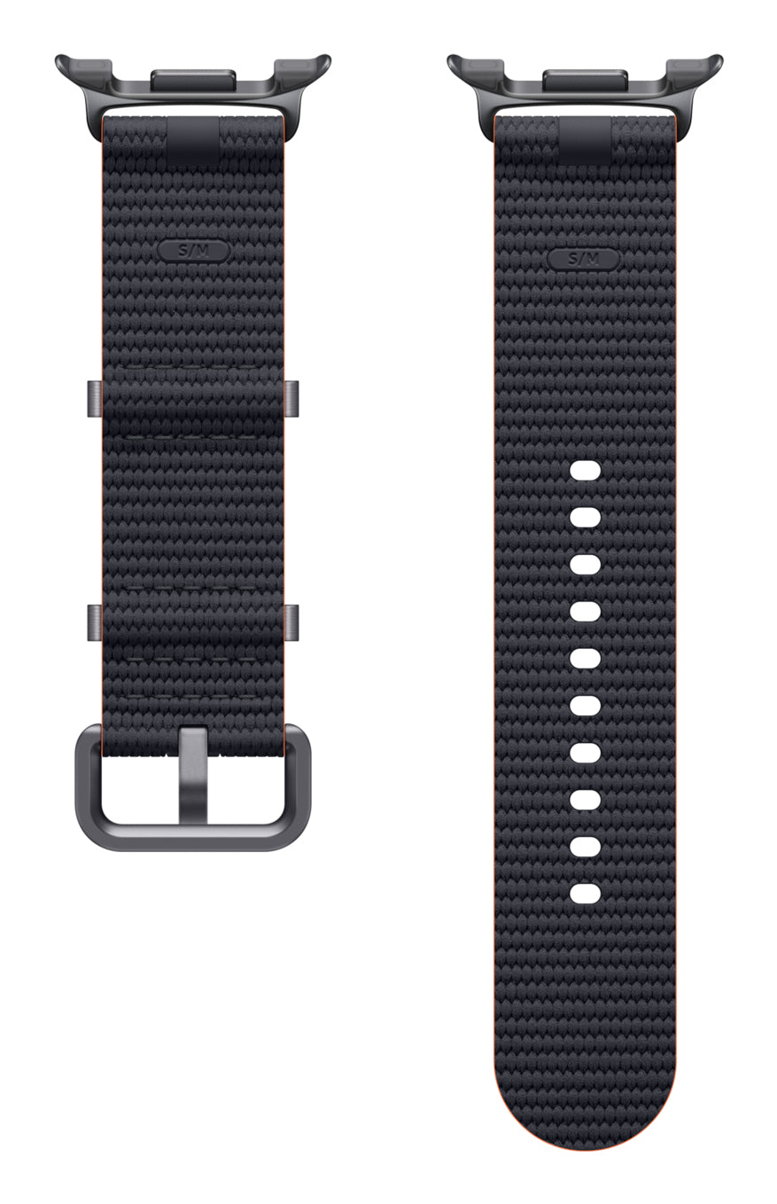 Samsung Athleisure – Armband – für Samsung Watch 8, Dunkelgrau, S/M, Nylon