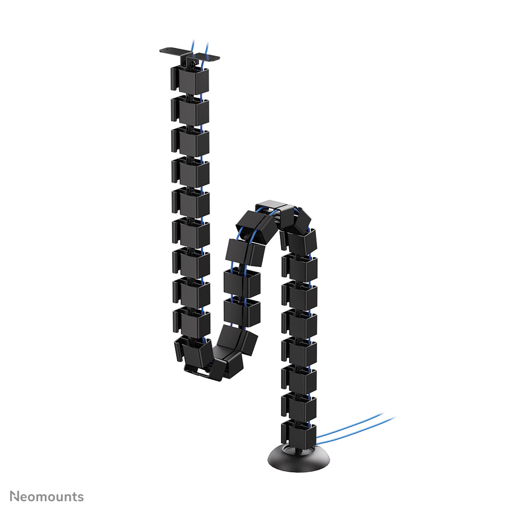 Neomounts ADS06-130BL Kabelführung – höhenverstellbar, schwarz, Kunststoff, B 994 × H 1292 × T 32 mm