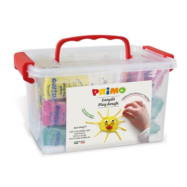Primo Knetmasse, mehrfarbig, 24 × 100 g, ab 3 Jahren