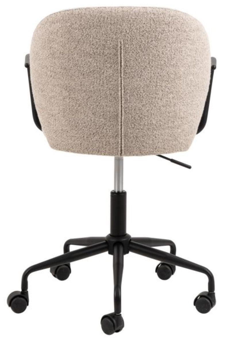 Actona AC Design Bürostuhl Patricia – Stoffbezug, Metallfuss, Beige